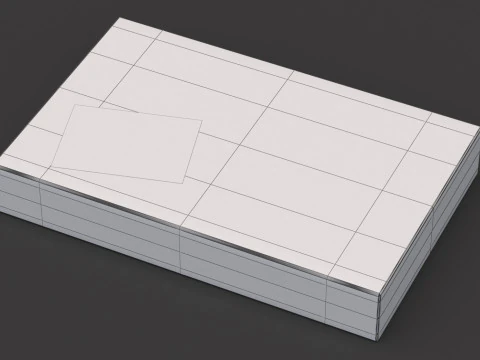 Caixa de embalagem de papel&atilde;o Fedex Modelo 3D