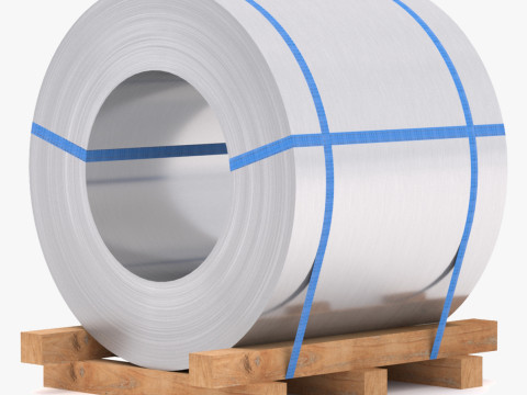 スチールコイル 3Dモデル