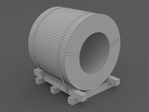 Kumparan Baja Model 3D