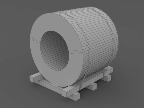 Bobina d'acciaio Modello 3D