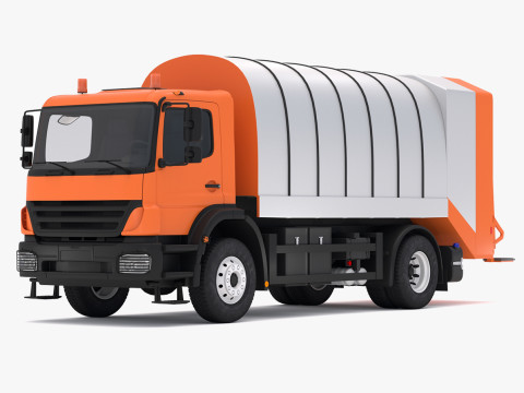 सामान्य ट्रक कचरा 3D मॉडल