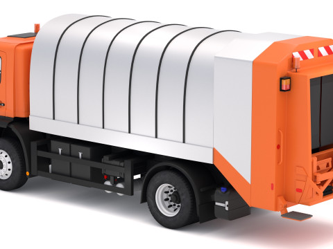 Zwykłe śmieci z ciężarówek Model 3D