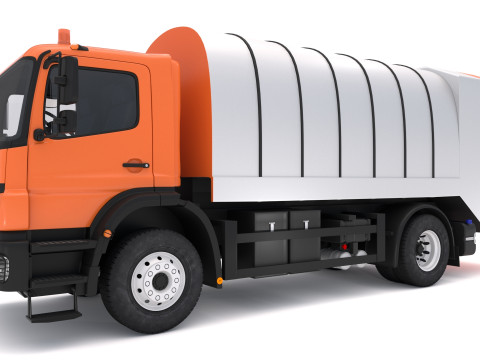 Zwykłe śmieci z ciężarówek Model 3D