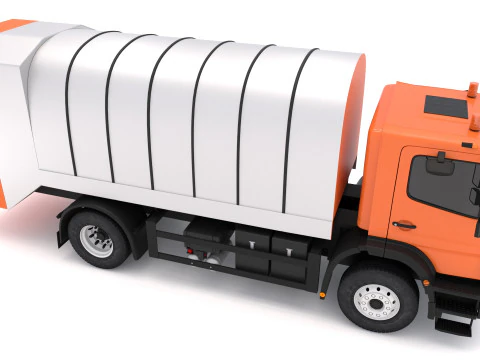 Generic Truck Garbage 3D Model