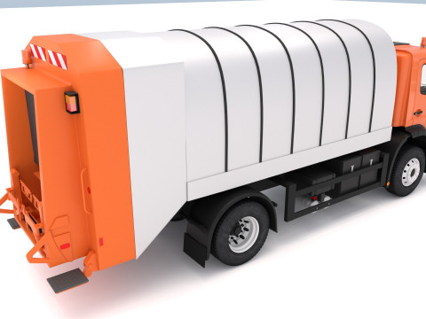 Zwykłe śmieci z ciężarówek Model 3D