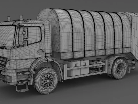 Generic Truck Garbage 3D Model