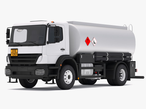 一般的なトラックタンカー 3Dモデル