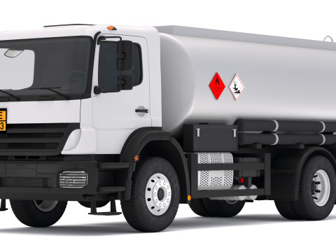 一般的なトラックタンカー 3Dモデル