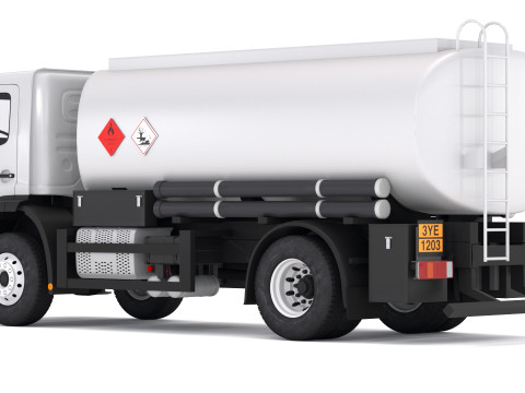 一般的なトラックタンカー 3Dモデル