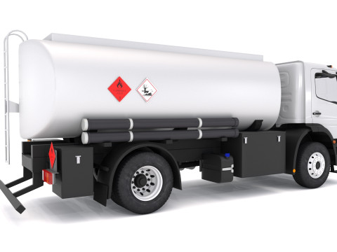 一般的なトラックタンカー 3Dモデル