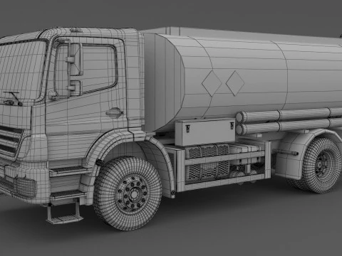 Generic Truck Tanker 3D Model