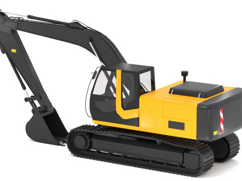 Kettenbagger Generisch 3D Modell