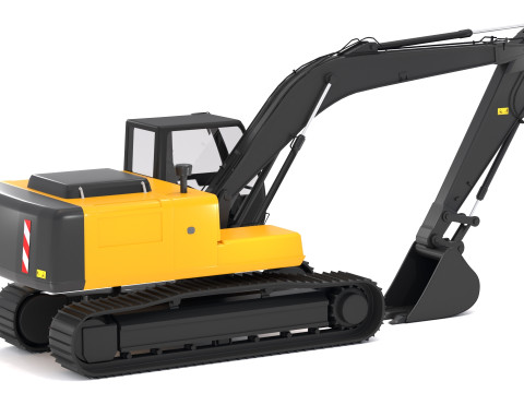 Kettenbagger Generisch 3D Modell