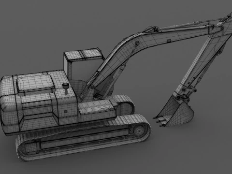 Kettenbagger Generisch 3D Modell