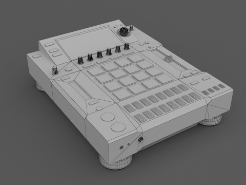 Pioneer djs-1000 DJ 샘플러 3D 모델