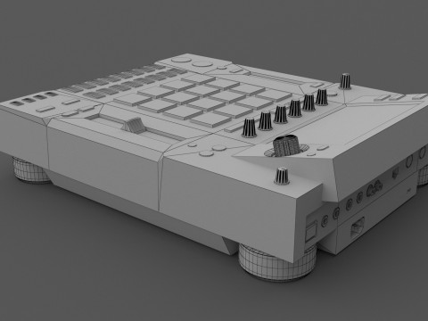 Pioneer djs-1000 DJ 샘플러 3D 모델