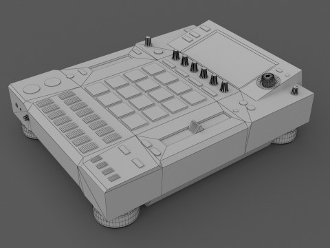 Pioneer djs-1000 DJ 샘플러 3D 모델