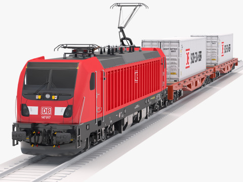 Bombardier TRAXX AC3 DB Грузовой 3D Модель
