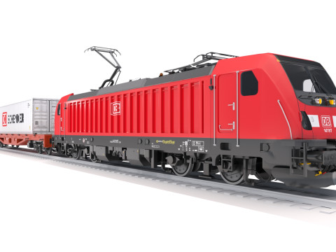 Bombardier TRAXX AC3 DB Грузовой 3D Модель