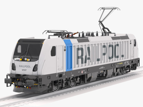 Локомотив Bombardier TRAXX AC3 Railpool 3D Модель