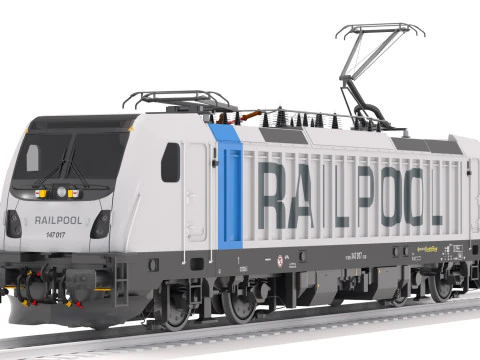 Bombardier TRAXX AC3 Railpool Locomotive 3D Model