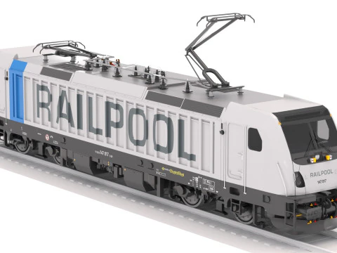 Bombardier TRAXX AC3 Railpool Locomotive 3D Model