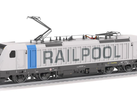 Bombardier TRAXX AC3 Railpool Locomotive 3D Model