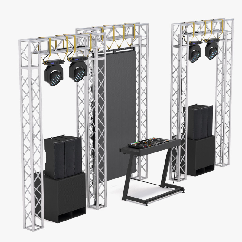 DJ Kabini Sahnesi 3D Model .c4d .max .obj .3ds .fbx .stl .blend 