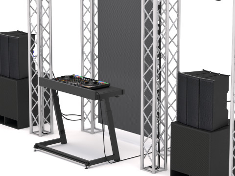 DJ Kabini Sahnesi 3D Model