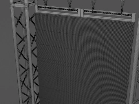 Dj Booth Stage 3D Model