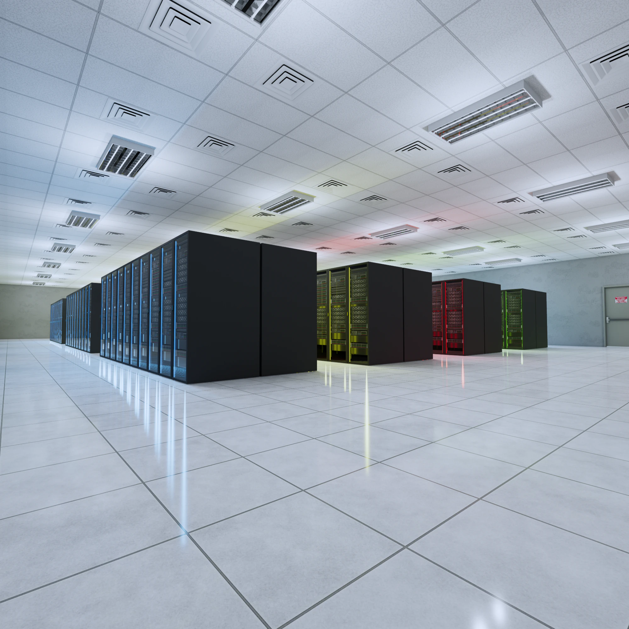 Google Data Center 3D Model .c4d .max .obj .3ds .fbx .stl .blend 