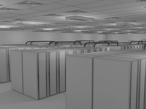 Meta Facebook Veri Merkezi 3D Model