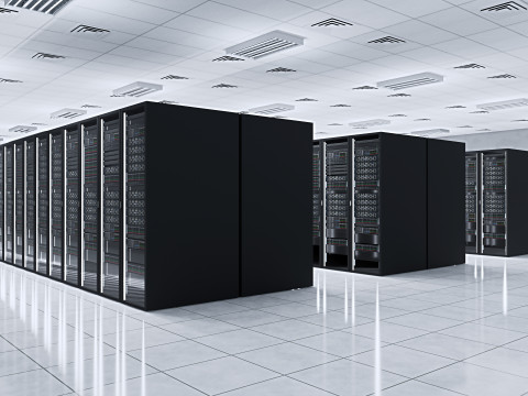 डाटा सेंटर सर्वर कक्ष 3D मॉडल