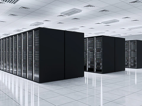 Data Center Server Room 3D Model