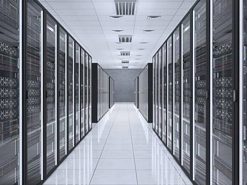 डाटा सेंटर सर्वर कक्ष 3D मॉडल