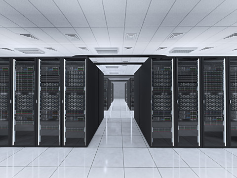 डाटा सेंटर सर्वर कक्ष 3D मॉडल