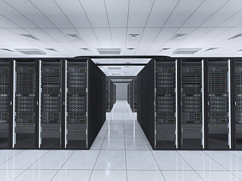 Data Center Server Room 3D Model