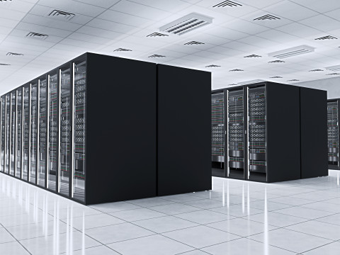 डाटा सेंटर सर्वर कक्ष 3D मॉडल
