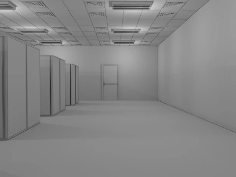Data Center Server Room 3D Model