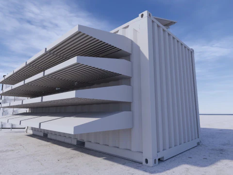 Kontenerowe centrum danych Model 3D