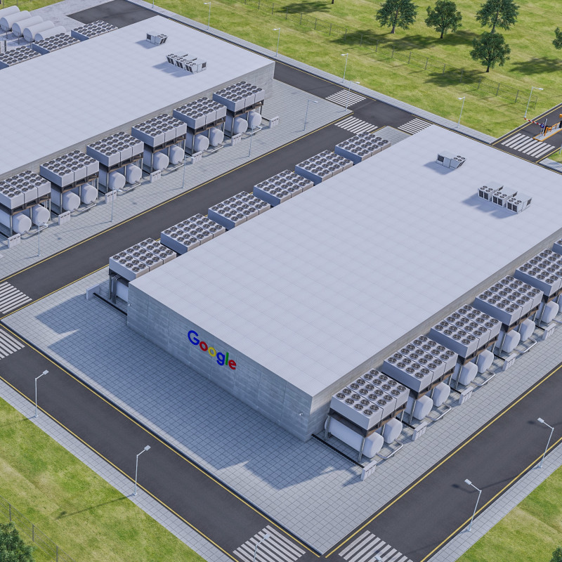 Google Veri Merkezi Binası 3D Model .c4d .max .obj .3ds .fbx .stl .blend 