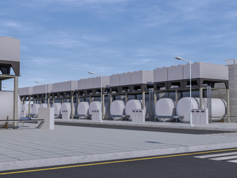 Google Veri Merkezi Binası 3D Model