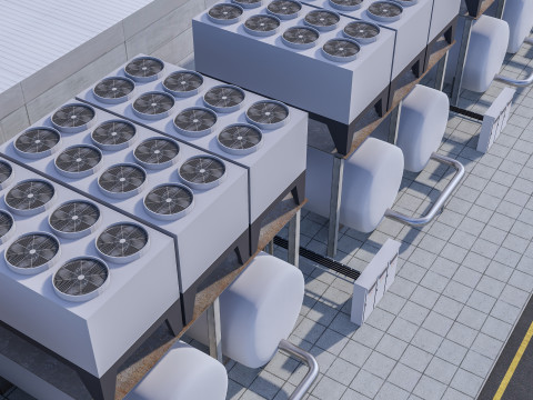 Google Veri Merkezi Binası 3D Model