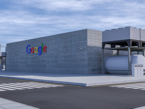 Google Veri Merkezi Binası 3D Model