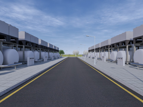 Google Veri Merkezi Binası 3D Model