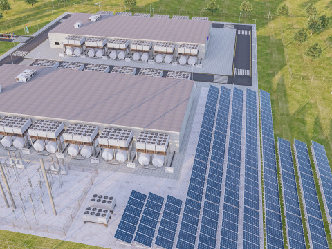 Google Veri Merkezi Binası 3D Model