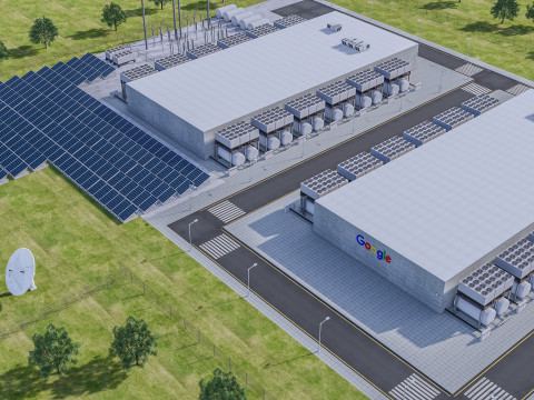 Google Veri Merkezi Binası 3D Model