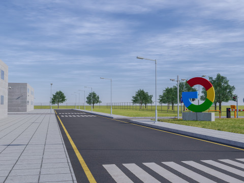 Google Veri Merkezi Binası 3D Model