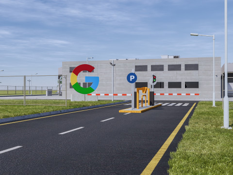Google Veri Merkezi Binası 3D Model