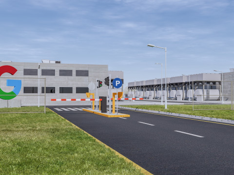 Google Veri Merkezi Binası 3D Model